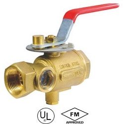 Test-and-drain-valve